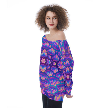 Women's Off-Shoulder Sweatshirt