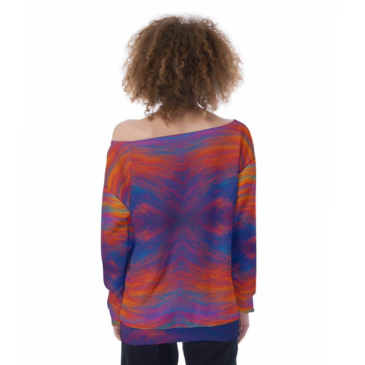 Women's Off-Shoulder Sweatshirt