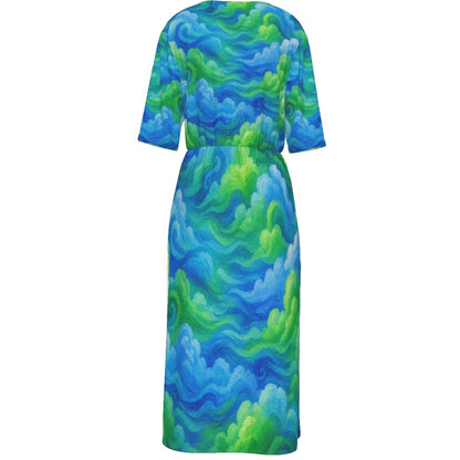 Women's Short Sleeve V-neck Dress by O’Nimbus – view 2