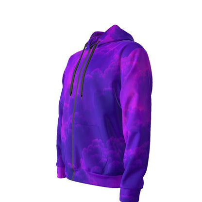 Unisex Zipper Hoodie With Black Lining