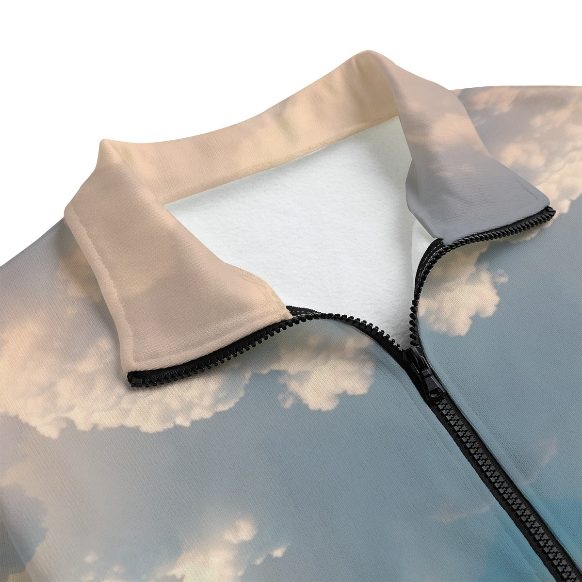 Unisex Stand-up Collar Knitted Fleece Outwear