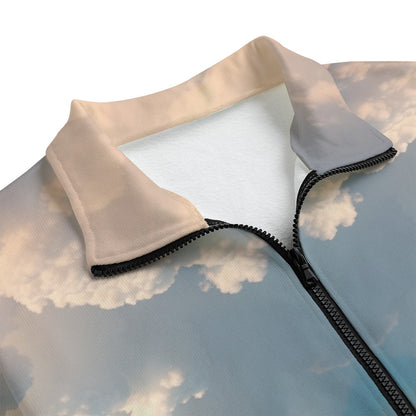 Unisex Stand-up Collar Knitted Fleece Outwear