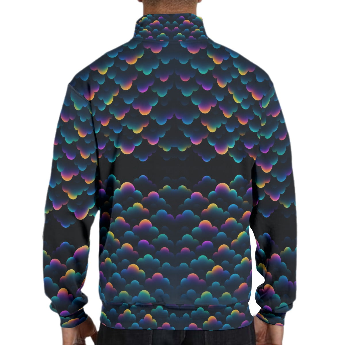 Men's Hidden Half-Zip Placket Hoodie