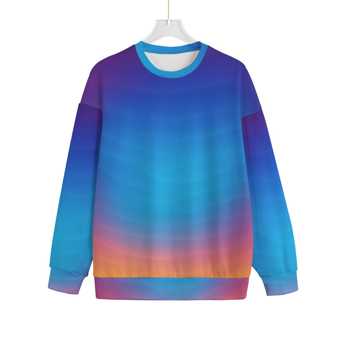 Unisex Drop-shoulder Knitted Fleece Sweater - view 1