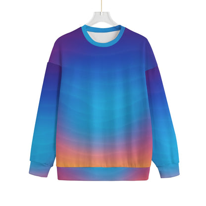 Unisex Drop-shoulder Knitted Fleece Sweater - view 1