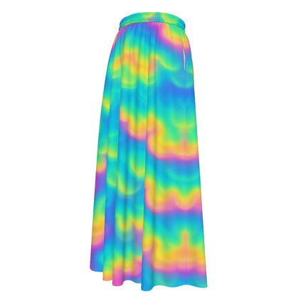 Women's Maxi Chiffon Skirts With Lining