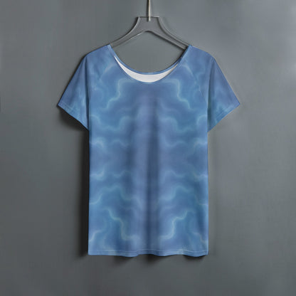 Women's Round Neck T-shirt With Raglan Sleeve