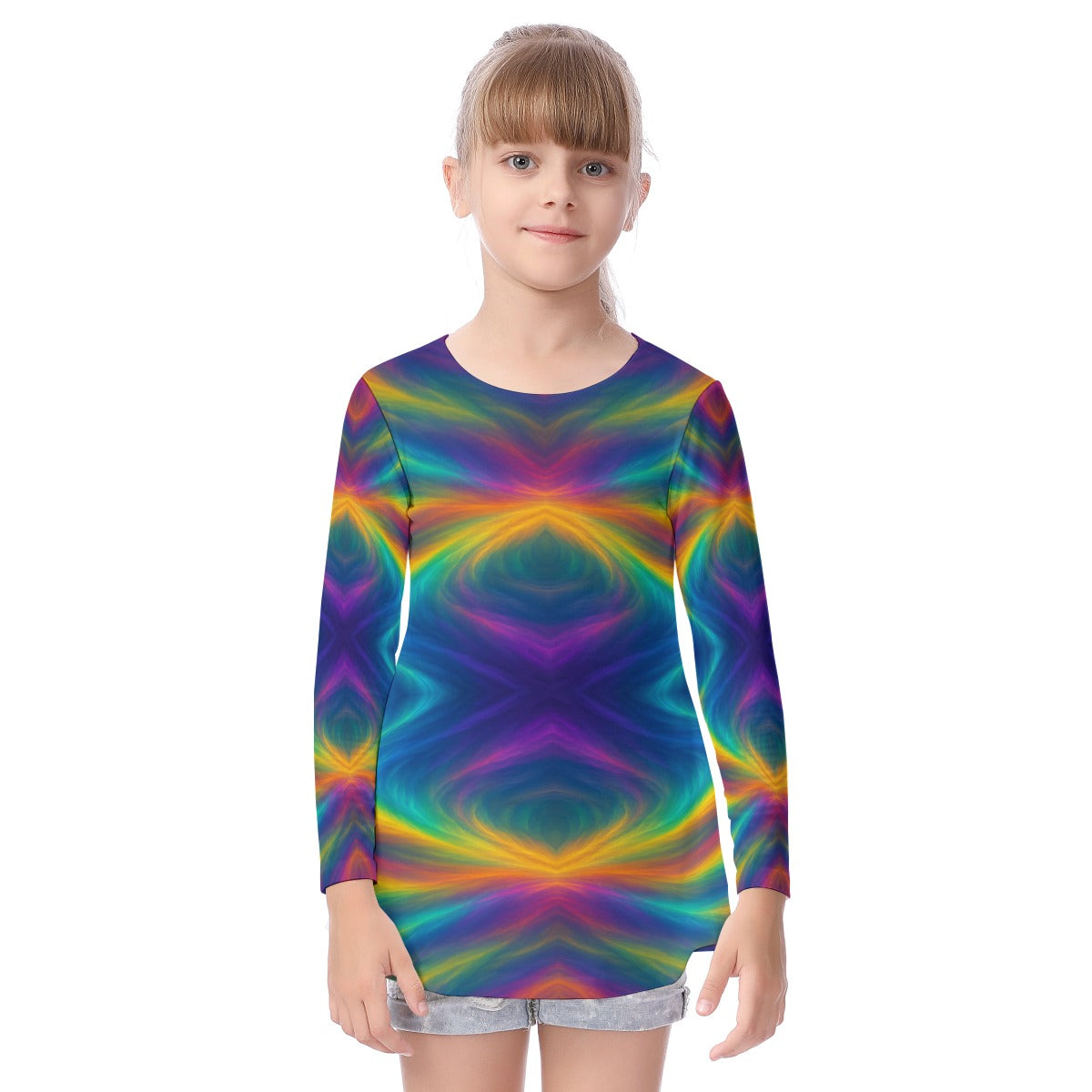 Unisex Kid's Long Sleeve O-neck T-shirt