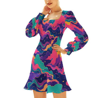 Women's Ruffle Hem Skinny Dress by O’Nimbus – view 3