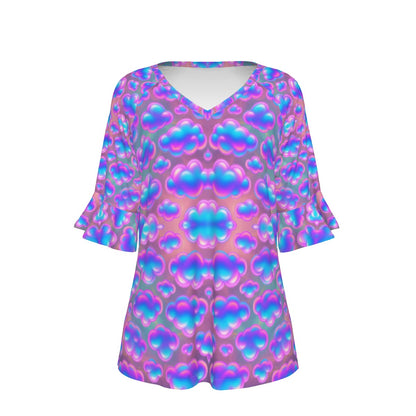 Women's T-shirt With Bell Sleeve