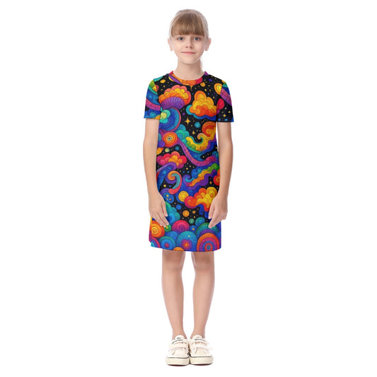 Unisex Kid's Short Sleeve Dress