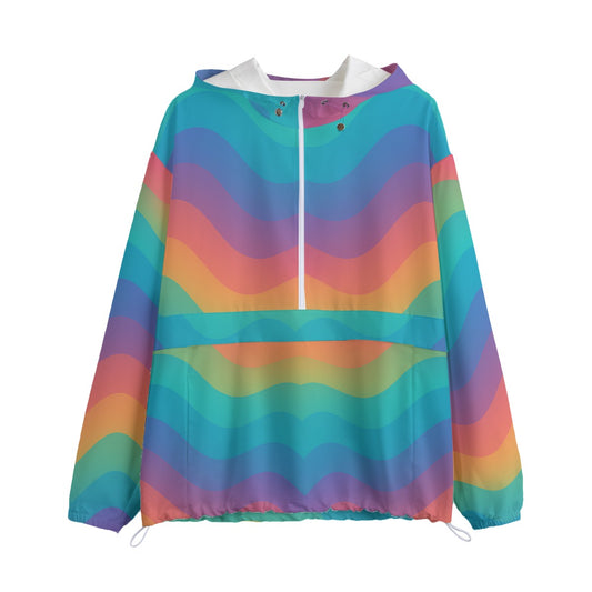 Unisex Pullover Jacket With Zipper Closure