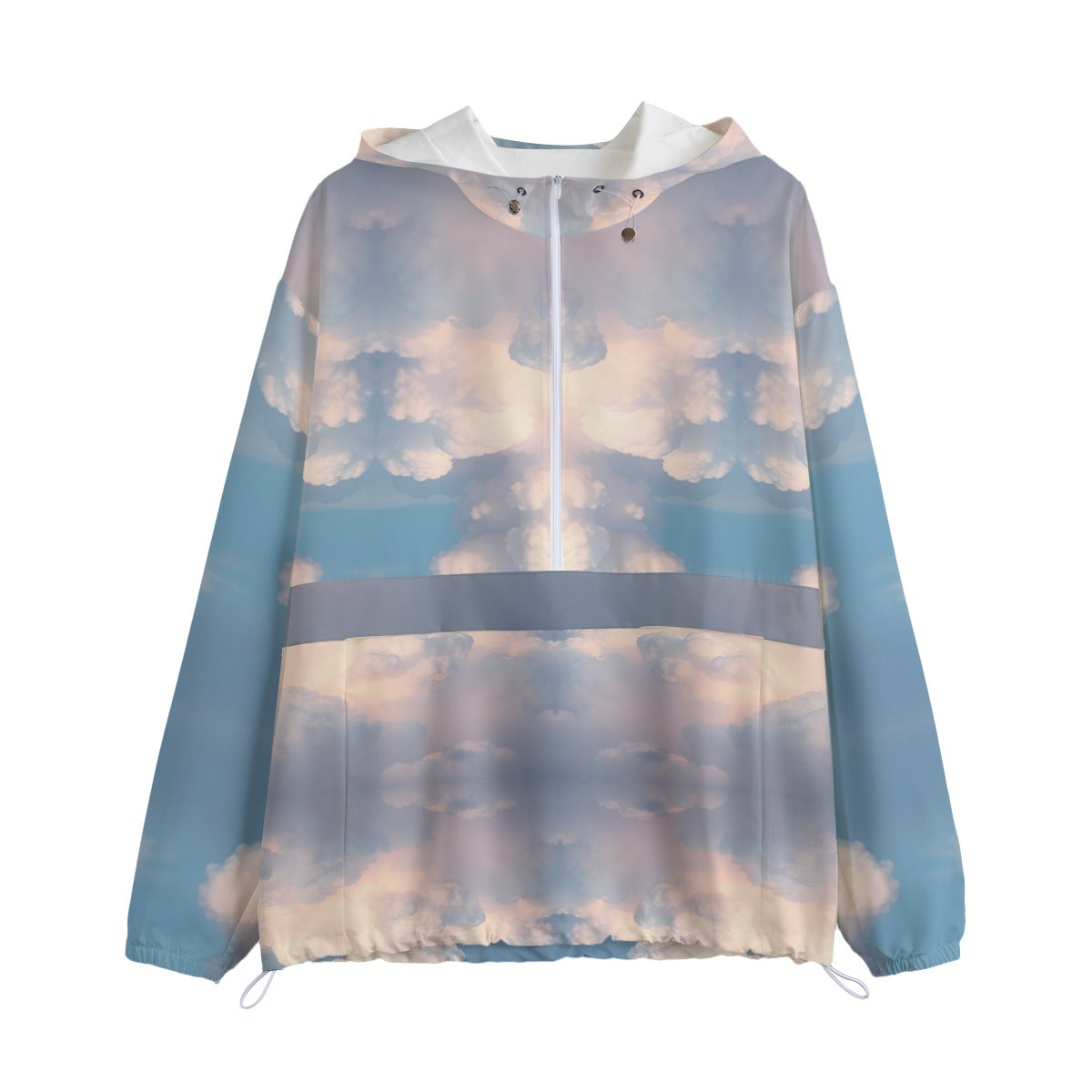 Unisex Pullover Jacket With Zipper Closure