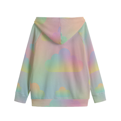 Unisex Kid's Zip Up Raglan Sleeve Hoodie | 310GSM Cotton