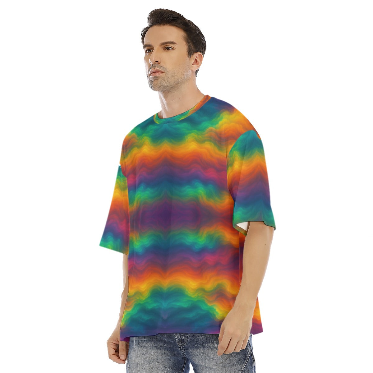 Men's Drop Shoulder T-shirt With Short Sleeve