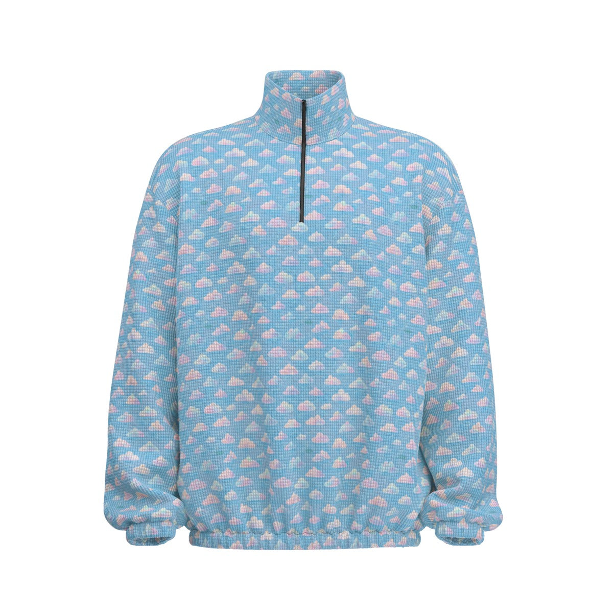 Unisex Turtleneck Zippered Sweatshirt