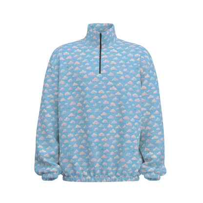 Unisex Turtleneck Zippered Sweatshirt