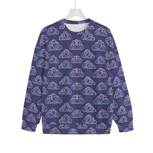 Unisex Drop-shoulder Knitted Fleece Sweater - view 1