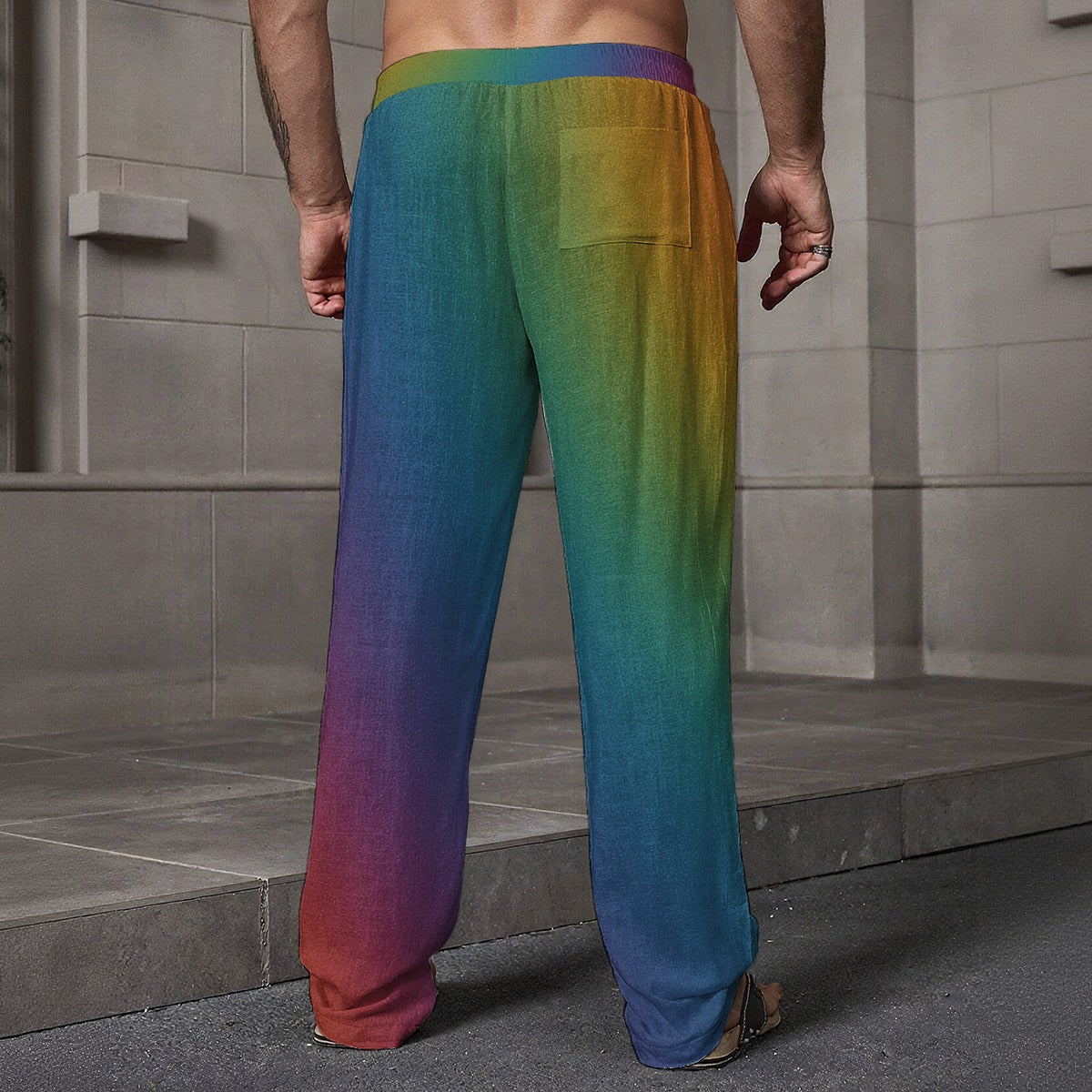 Men's Loose Casual Pants With Pocket