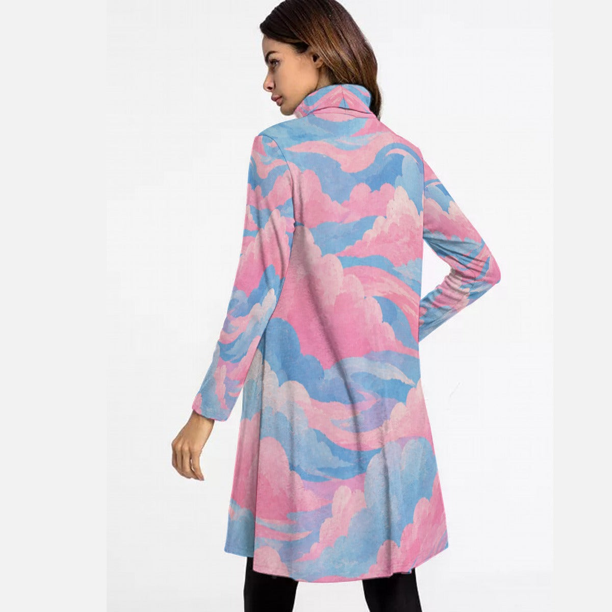 Women's High Neck Dress With Long Sleeve by O’Nimbus – view 4