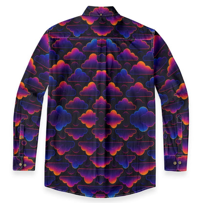 Men's Casual Lapel Long Sleeve Shirt|125GSM Cotton