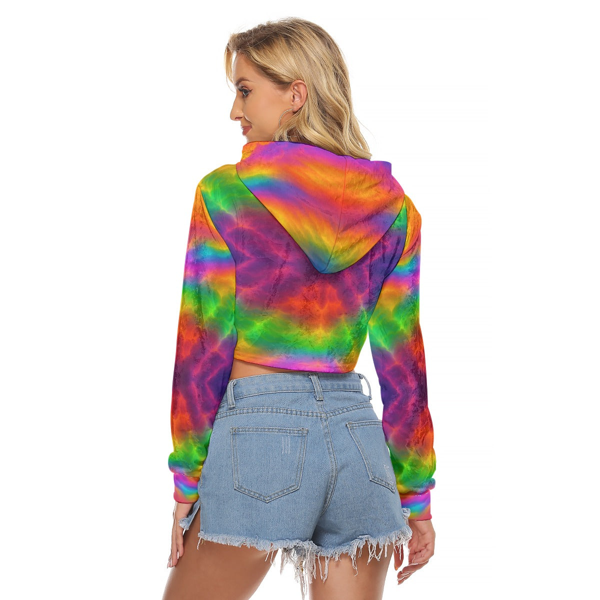 Women's Crop Top Hoodie|Velvet