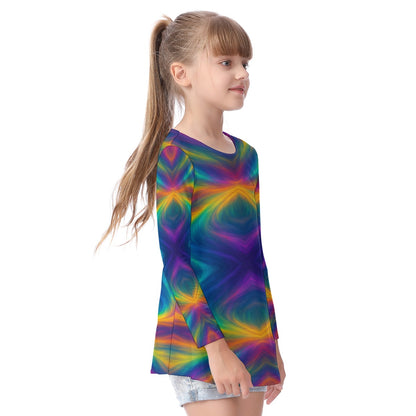 Unisex Kid's Long Sleeve O-neck T-shirt