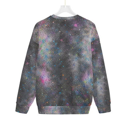 Unisex Drop-shoulder Knitted Fleece Sweater - view 2
