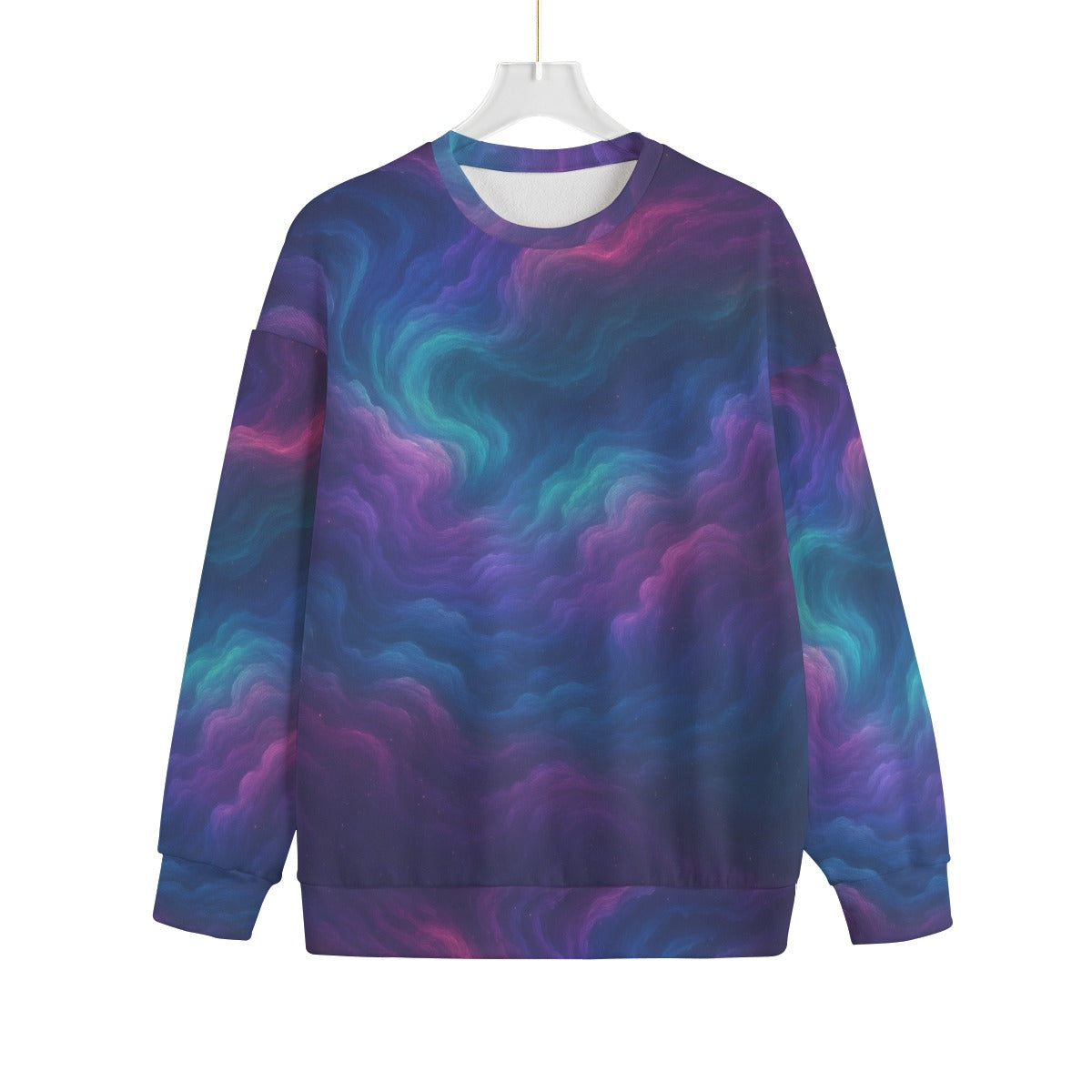 Unisex Drop-shoulder Knitted Fleece Sweater - view 1
