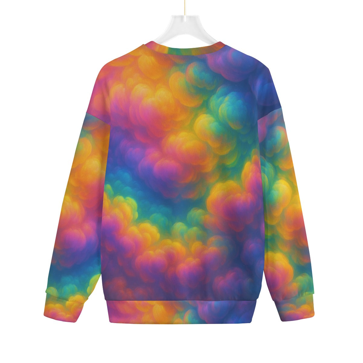 Unisex Drop-shoulder Knitted Fleece Sweater - view 2