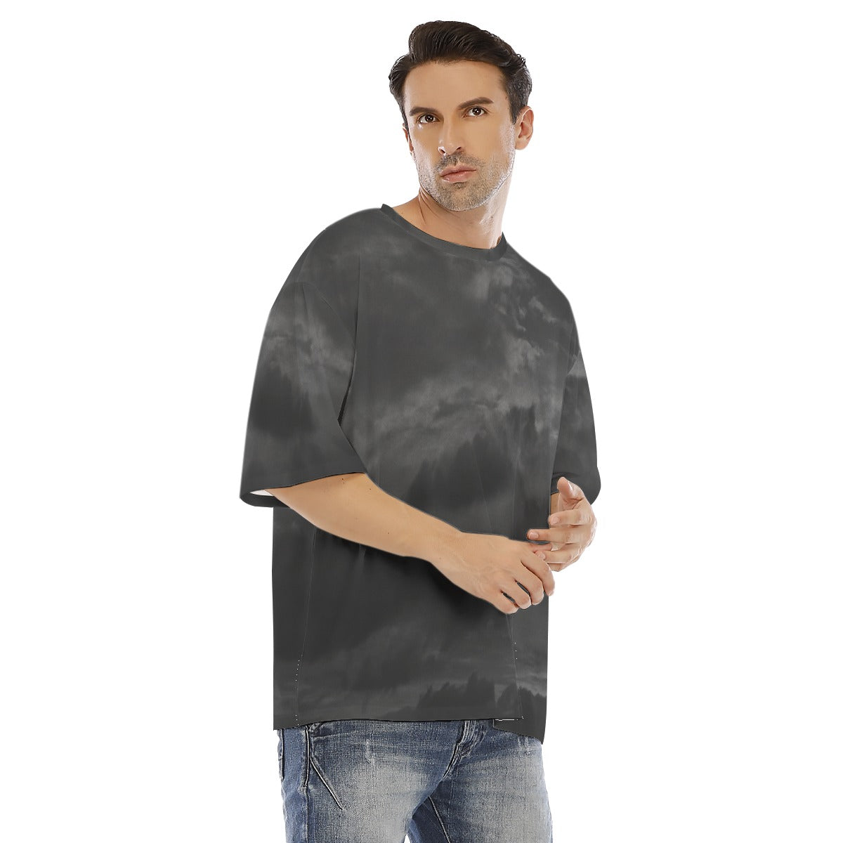 Men's Drop Shoulder T-shirt With Short Sleeve