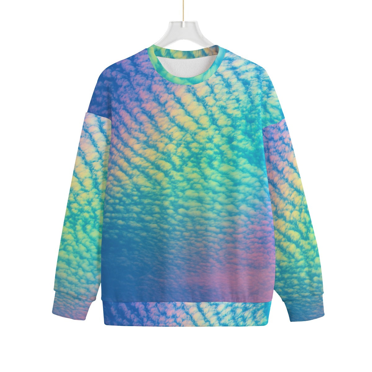 Unisex Drop-shoulder Knitted Fleece Sweater - view 1
