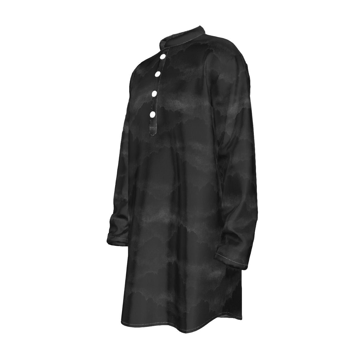Men's Stand-up Collar Long Shirt