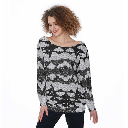 Women's Off-Shoulder Sweatshirt