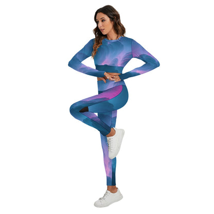 Women's Sport Set With Backless Top And Leggings