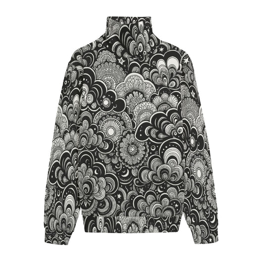 Unisex Turtleneck Knitted Fleece Sweater