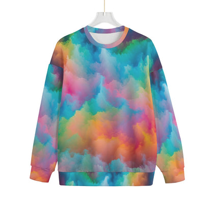 Unisex Drop-shoulder Knitted Fleece Sweater - view 1