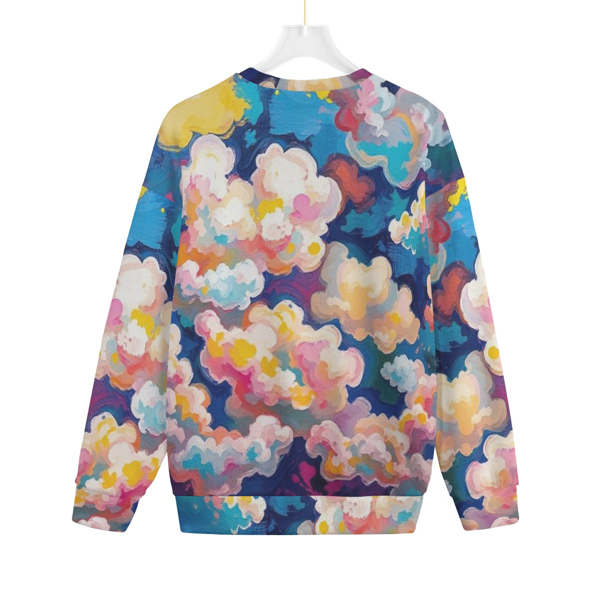 Unisex Drop-shoulder Knitted Fleece Sweater - view 2
