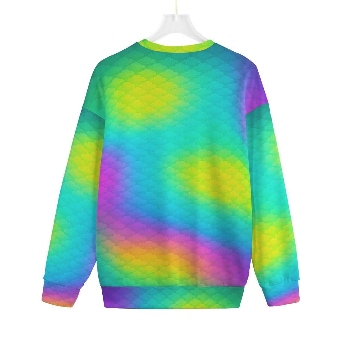 Unisex Drop-shoulder Knitted Fleece Sweater - view 2