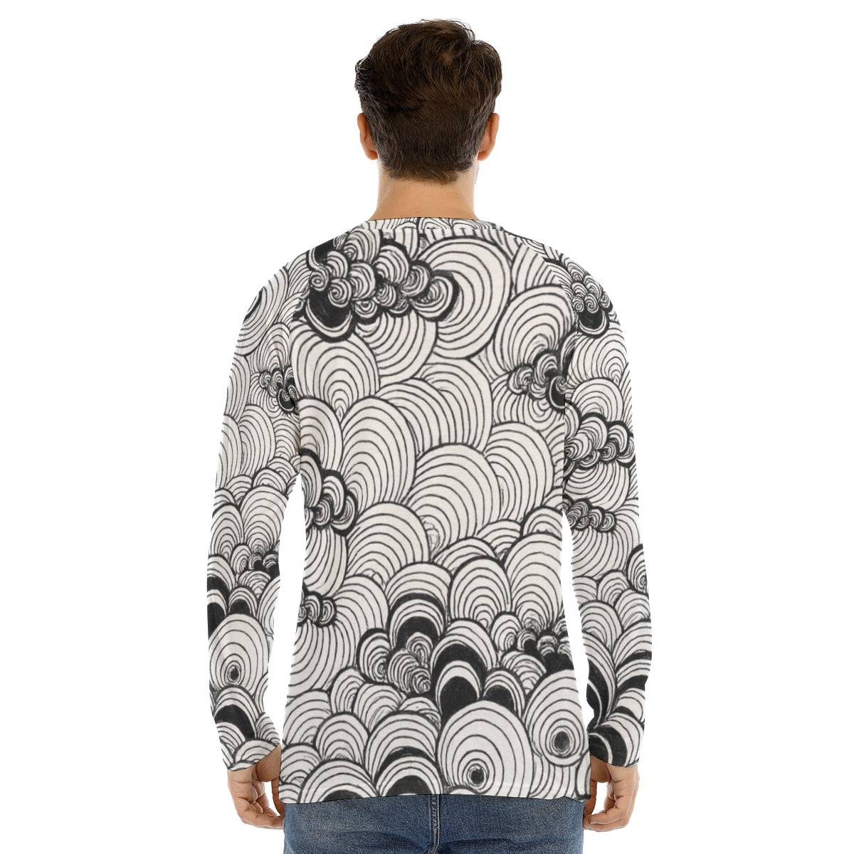 Men's Long Sleeve T-shirt With Raglan Sleeve