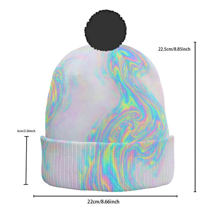 Unisex Knitted Hat With Pom-Pom