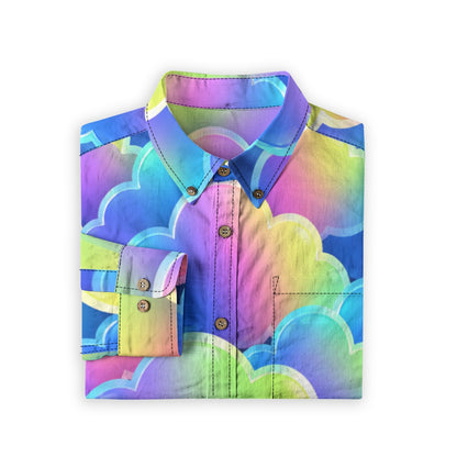Men's Casual Lapel Long Sleeve Shirt|125GSM Cotton