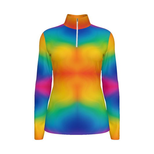 Women's Sports Collar Jersey With Long Sleeve