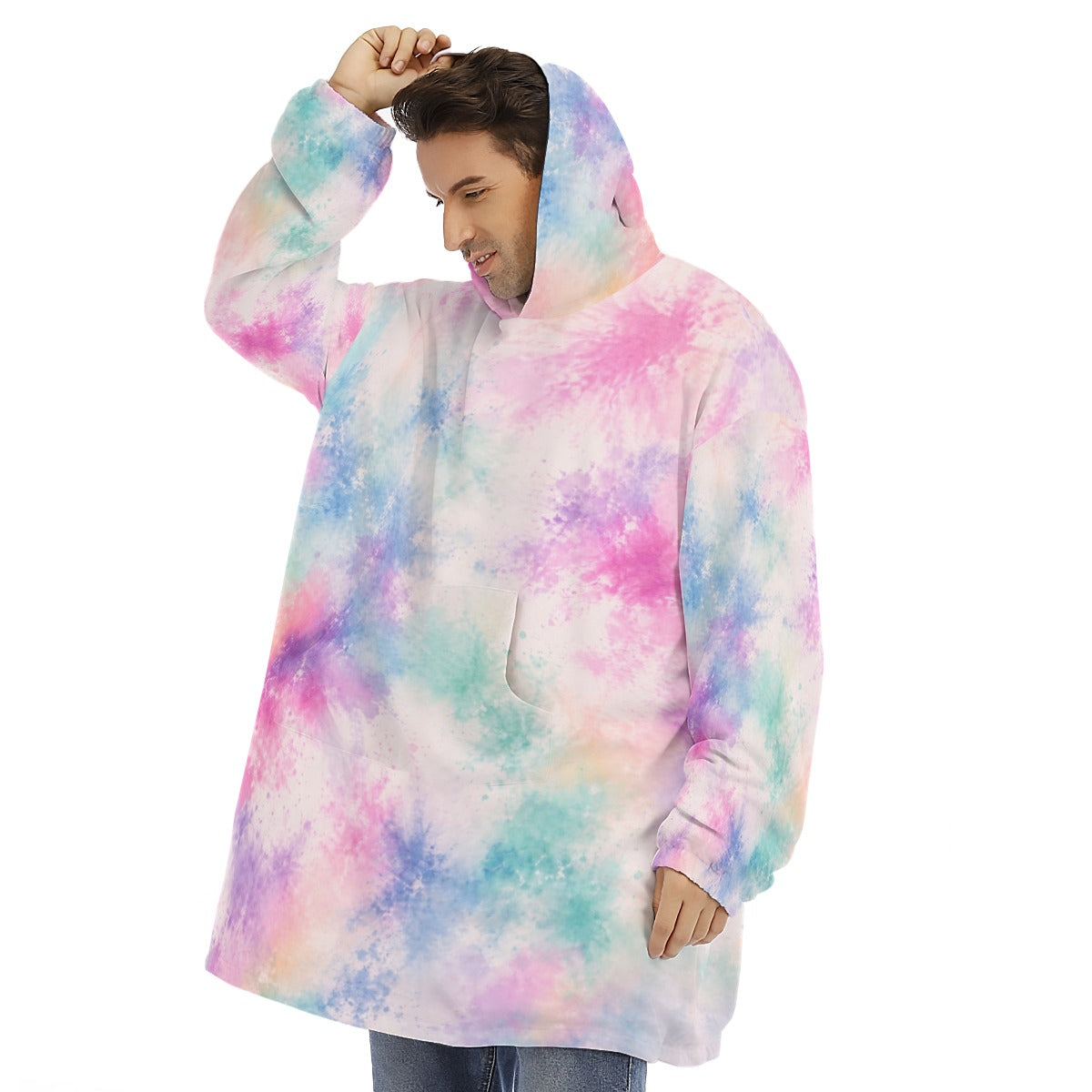 Unisex Sherpa-Fleece Hoodie Blanket - view 3