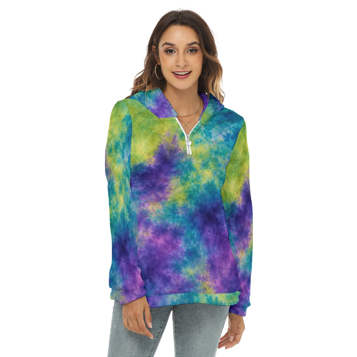 Women’s Borg-Fleece Half-Zip Hoodie - view 1