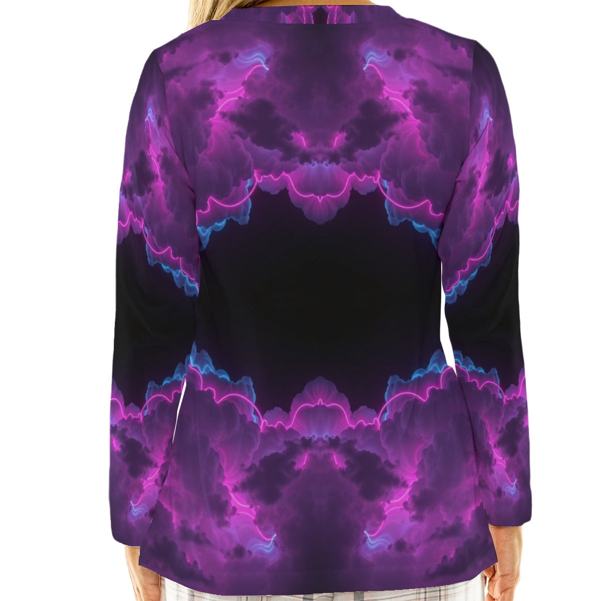 Women's Loose V-Neck T-Shirt With Long Sleeve