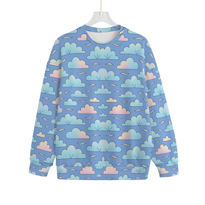 Unisex Drop-shoulder Knitted Fleece Sweater - view 1