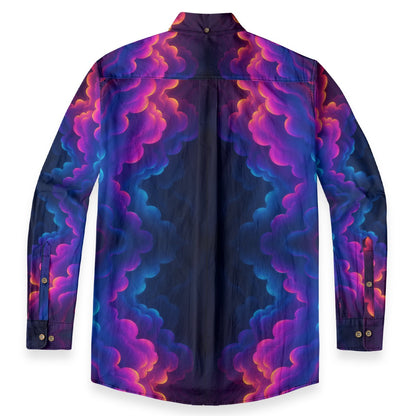 Men's Casual Lapel Long Sleeve Shirt|125GSM Cotton