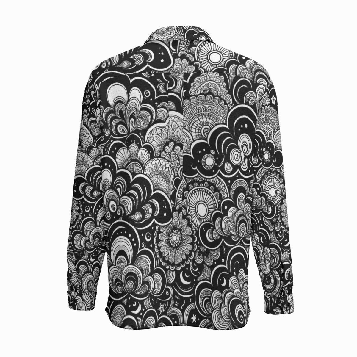 Men's Business Lapel Long Sleeve Shirt With Pocket|110GSM Imitation Flax