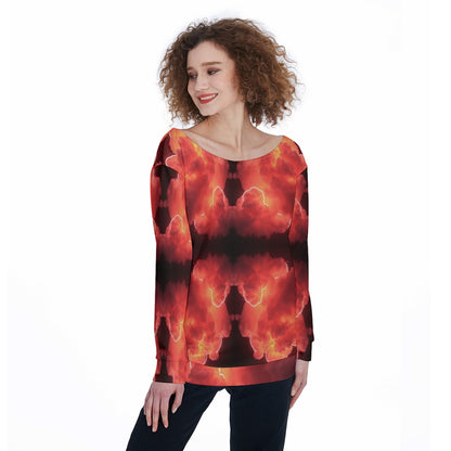 Women's Off-Shoulder Sweatshirt